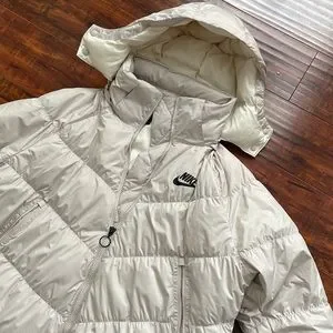 Nike Jackets Coats Nwt 30 Nike Down Fill Loose Fit Off White